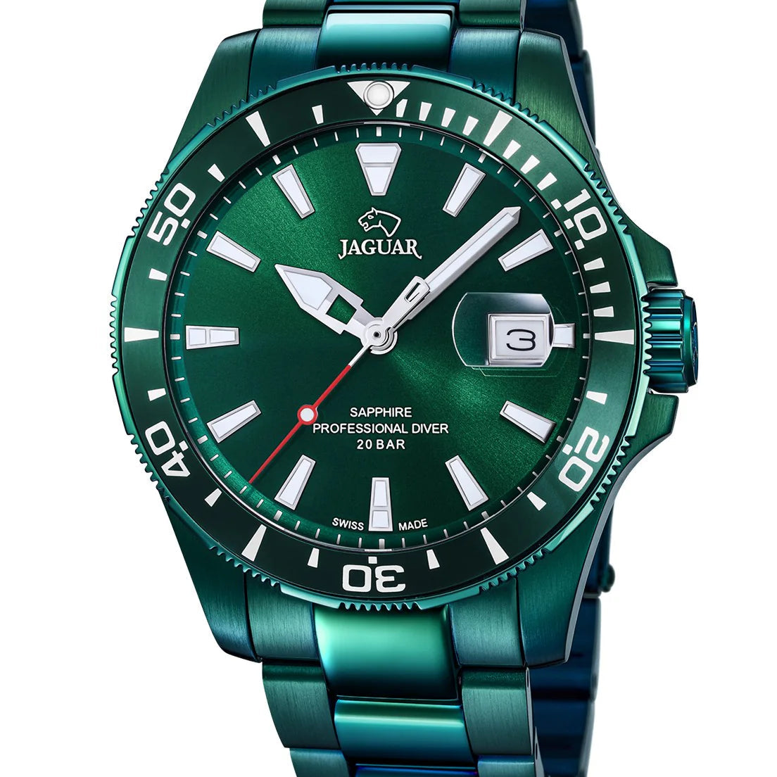 Reloj J988/1 Verde Jaguar Hombre Executive