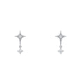 Aros Estrella Circón Plata 925