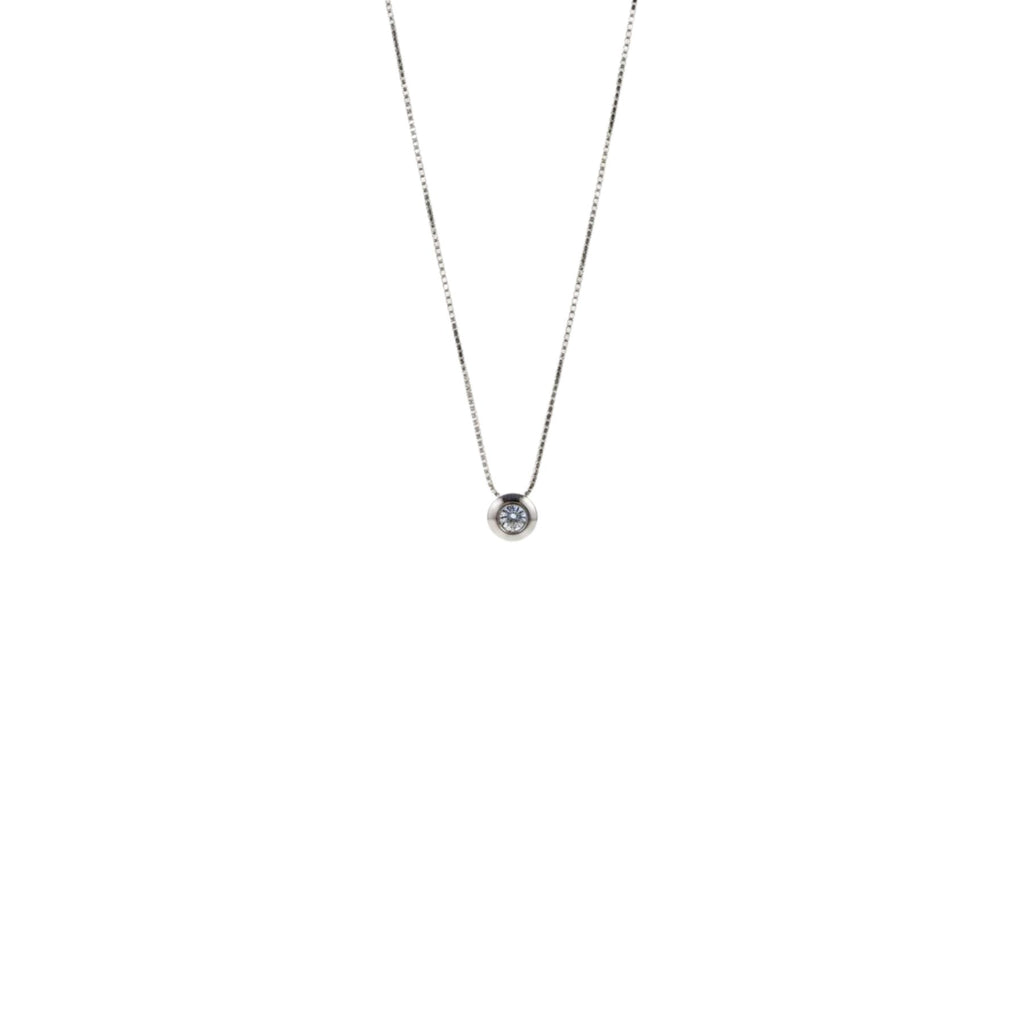 Collar Punto de Luz 5mm Dona Plata 925