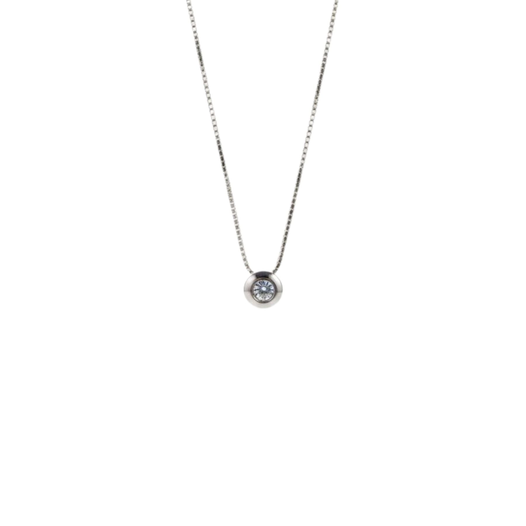 Collar Punto de Luz 5mm Dona Plata 925