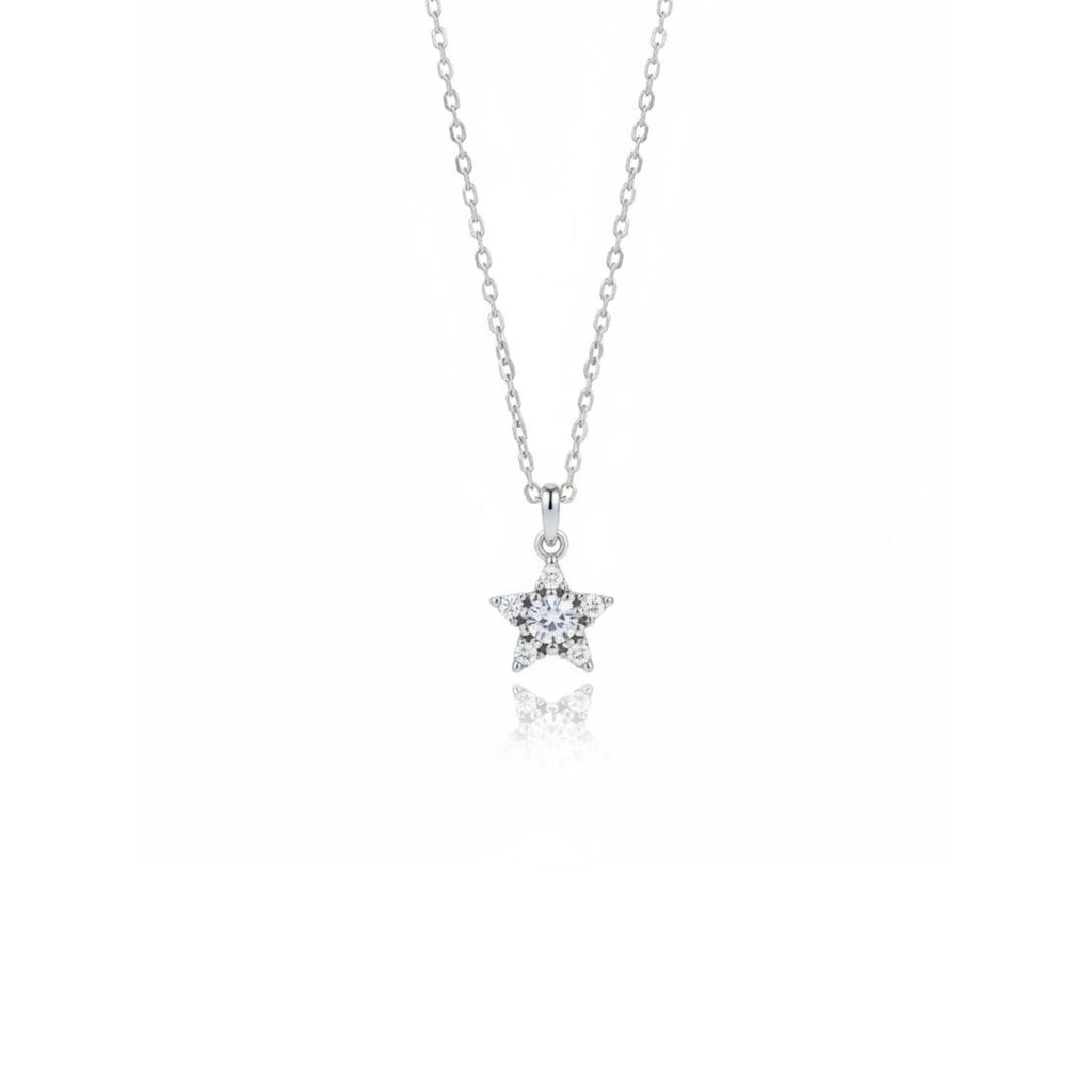 Collar Estrella con Circones Plata 925