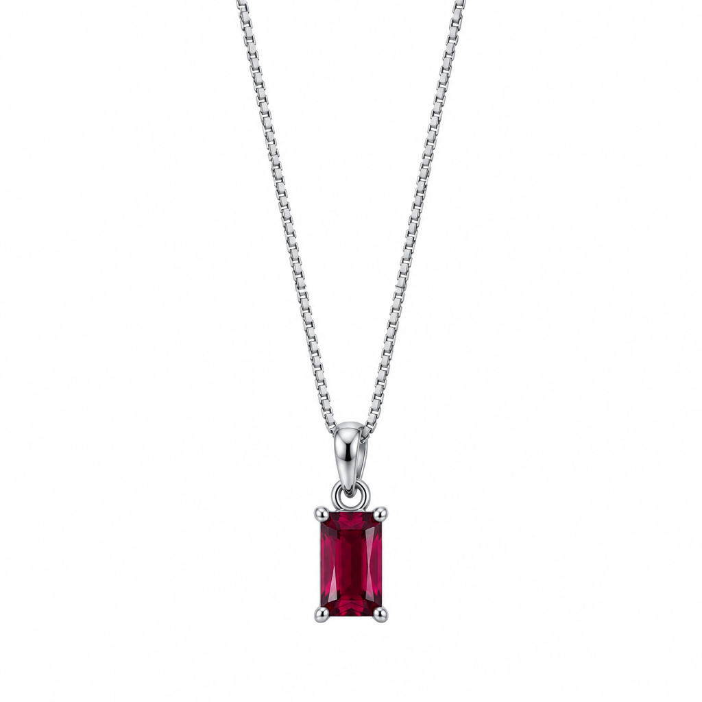Collar Rectangular Plata 925 40-45cm