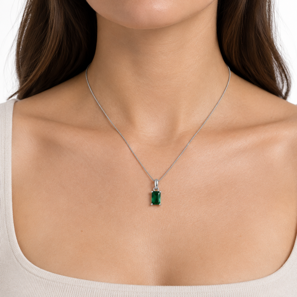 Collar Rectangular Plata 925 40-45cm