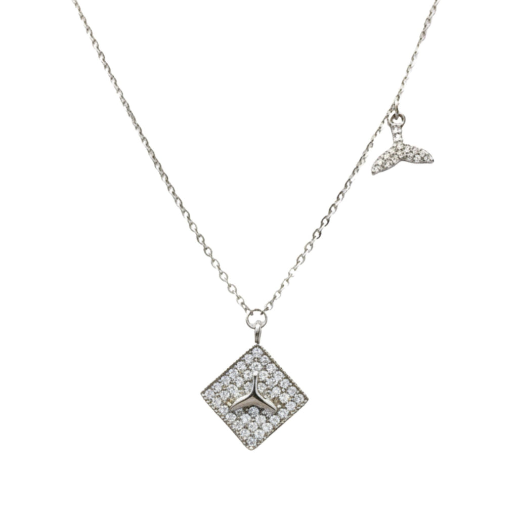 Collar Cola de Ballena Plata 925 Rodinado 40-45cm