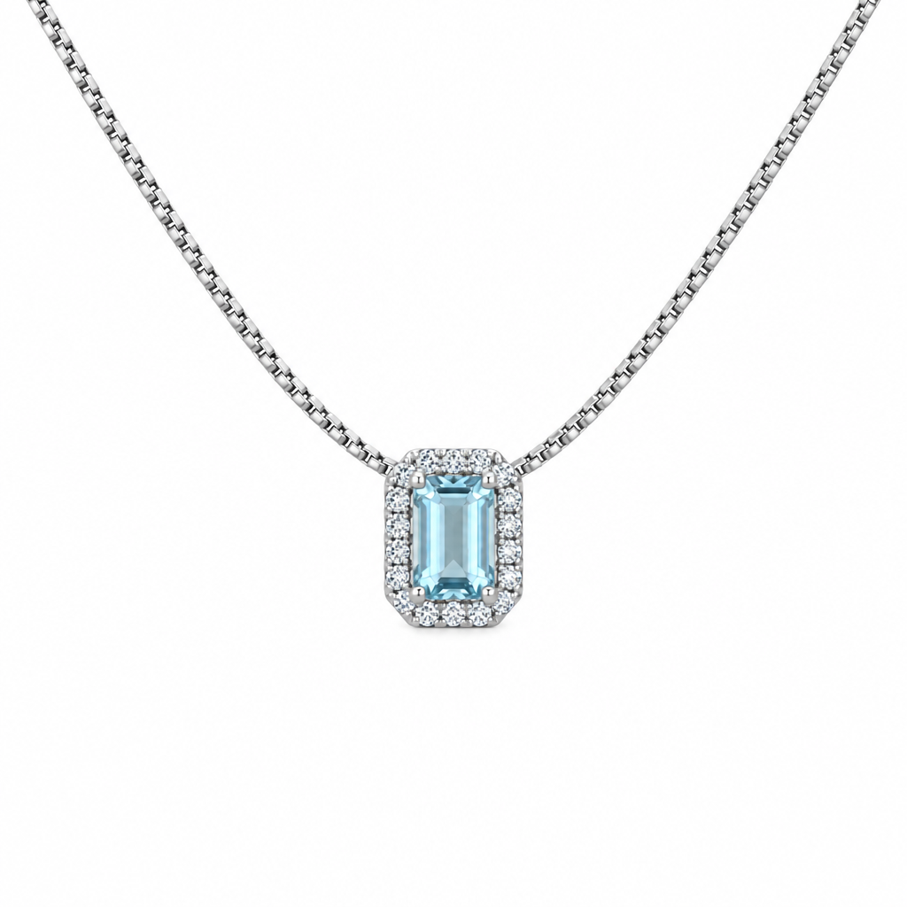 Collar Rectangular Plata 925 45cm