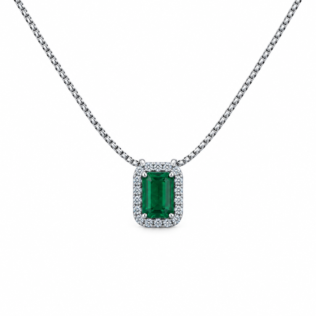 Collar Rectangular Plata 925 45cm