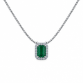 Collar Rectangular Plata 925 45cm