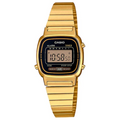 Reloj Casio Vintage LA670WGA-1DF Negro Dorado Mini 25MM OP
