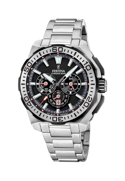 Reloj Festina Negro Hombre Chrono Bike F20724/7 45.50MM -P.A-