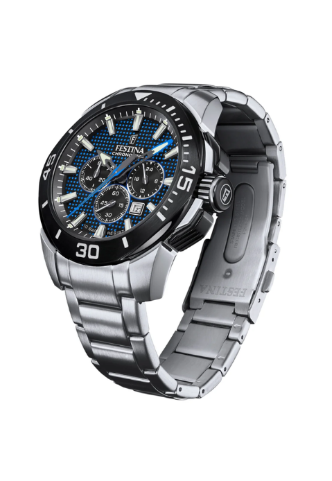 Reloj análogo hombre Festina Chrono Bike Plateado F20641/2 47MM -P.A-