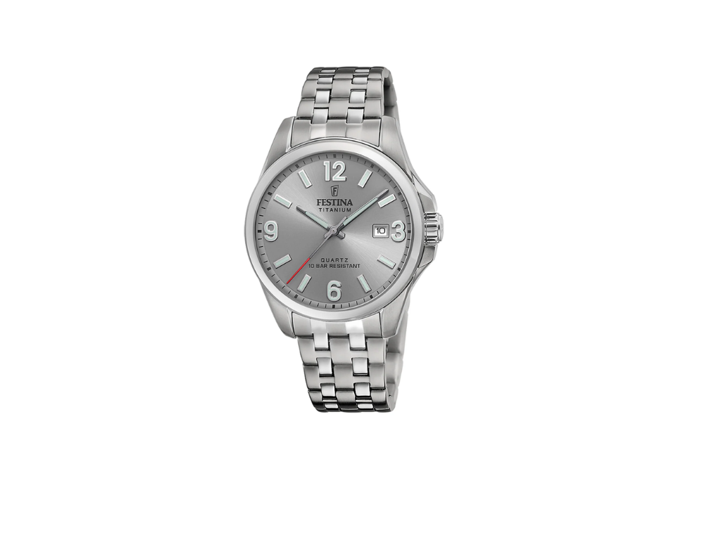 Reloj F20696/2 Festina Gris Hombre Calendario Titanium P.A