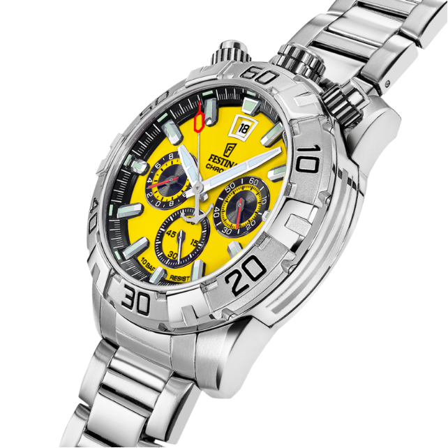 Reloj F20743 4 Festina Amarillo Hombre The Originals 44 32mm P A