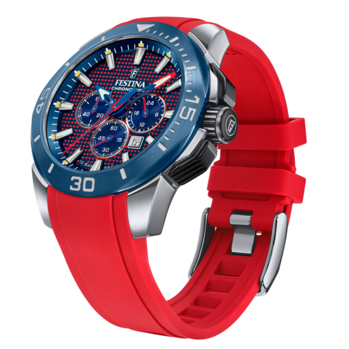 Reloj Festina Hombre F20642/2 Rojo Chrono Bike  -MP-