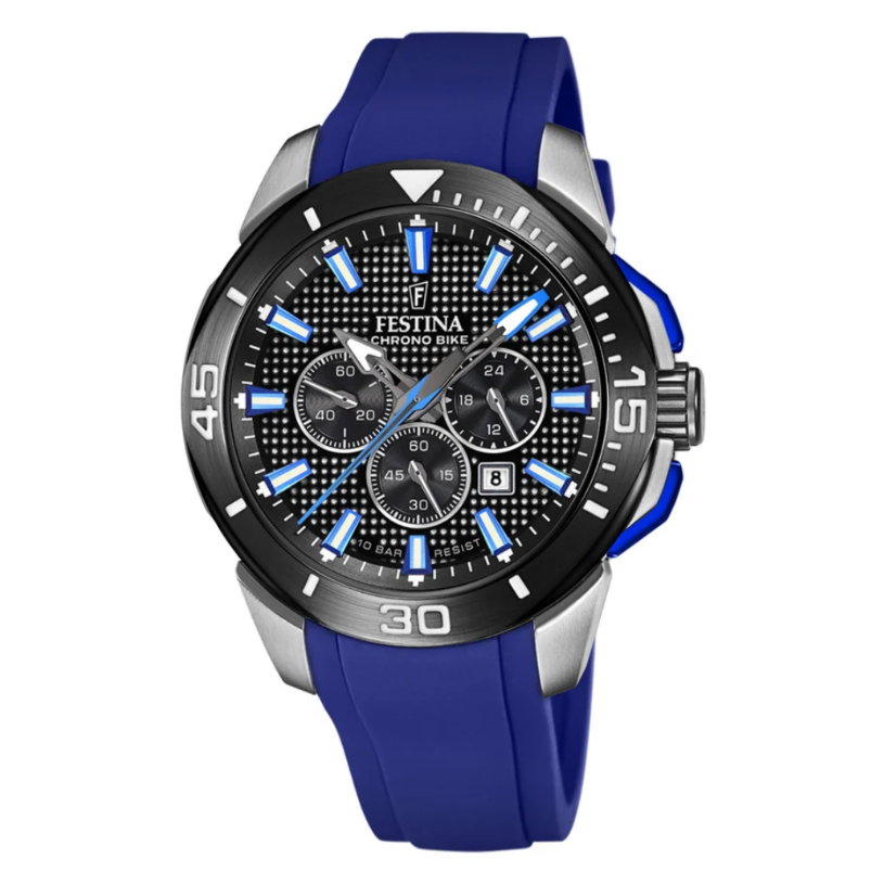 Reloj Festina Hombre  F20642/1 Plateado Chrono Bike  -MP-