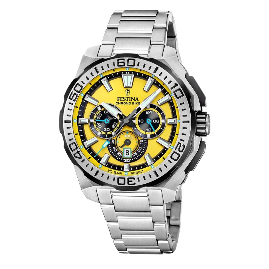 Reloj  Festina Hombre F20724/4 Amarillo Chrono Bike  -MP-