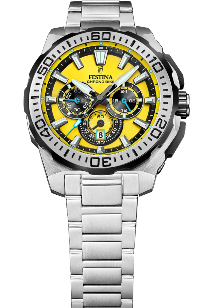 Reloj  Festina Hombre F20724/4 Amarillo Chrono Bike  -MP-