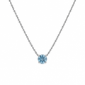 Collar Piedra Celeste Plata 925 45cm