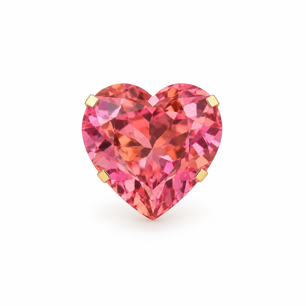 Aros Corazón Enchapados en Oro 8mm