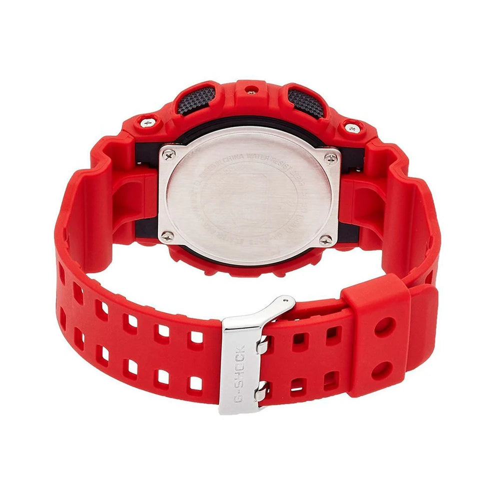 Reloj Casio G-Shock Vintage Análogo-Digital GA-100B-4ADR Rojo OP