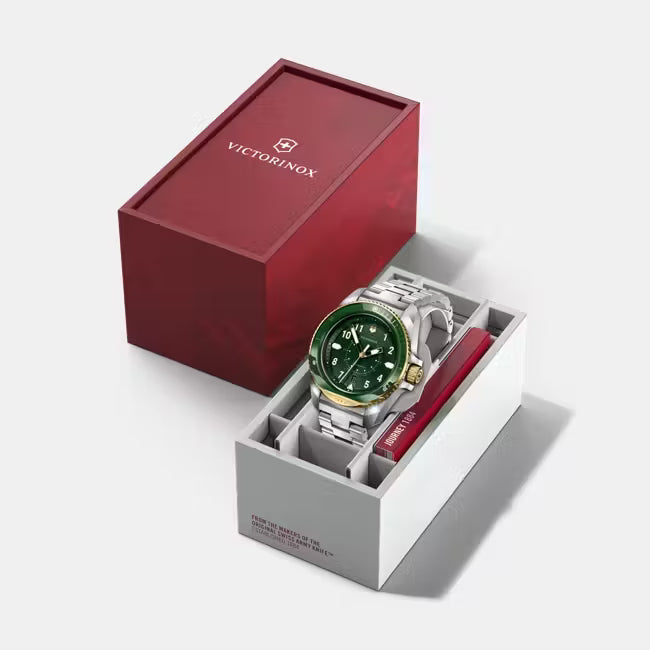 Reloj Victorinox Journey 1884 correa acero dial verde 242012