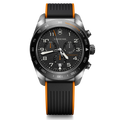 Reloj Victorinox Swiss Army Chrono Correa Caucho Negro/Naranjo 242050