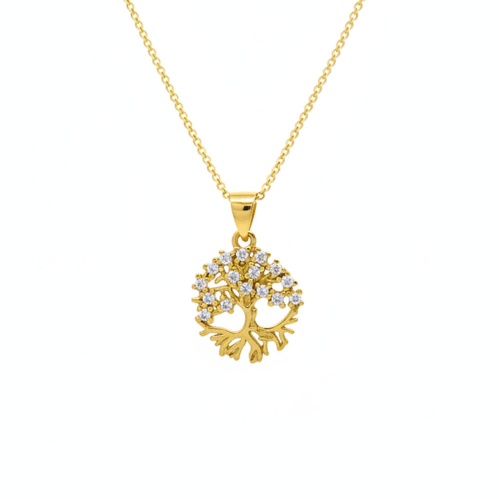 Collar Árbol de la Vida Circones Enchapado en Oro 18k 50CM