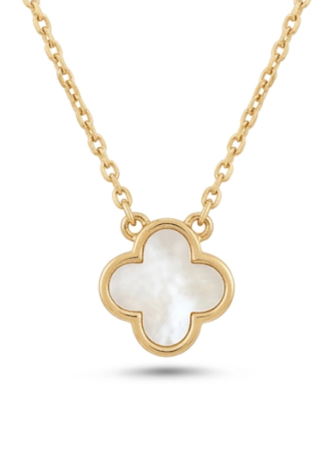 Collar Van Cleef Nácar Enchapado en Oro 18k