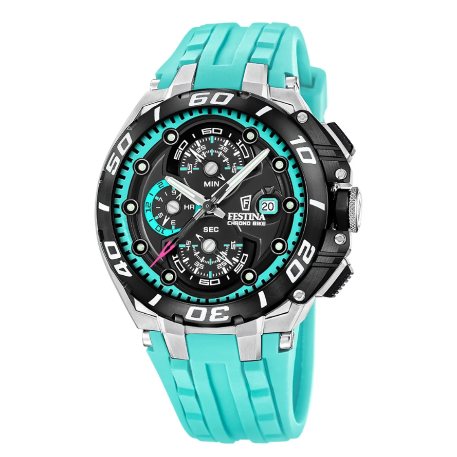Reloj F20755/7 Festina Negro Hombre Chrono Bike  46MM OP