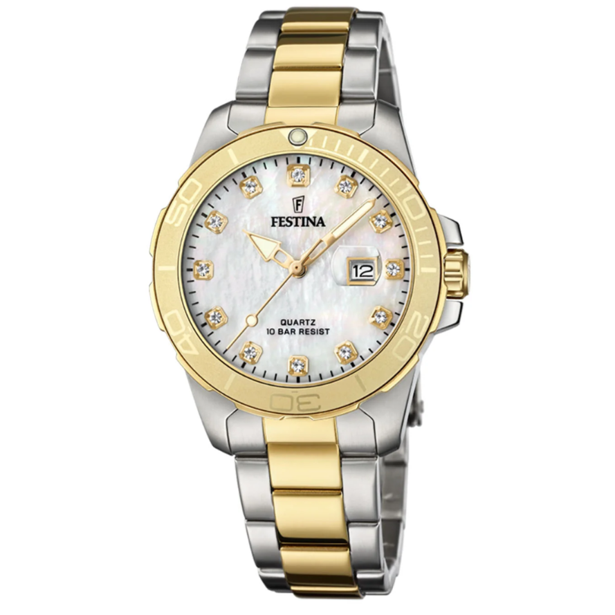 Reloj F20504/2 Festina Mujer Boyfriend Collection Dorado 34,50mm -OP-