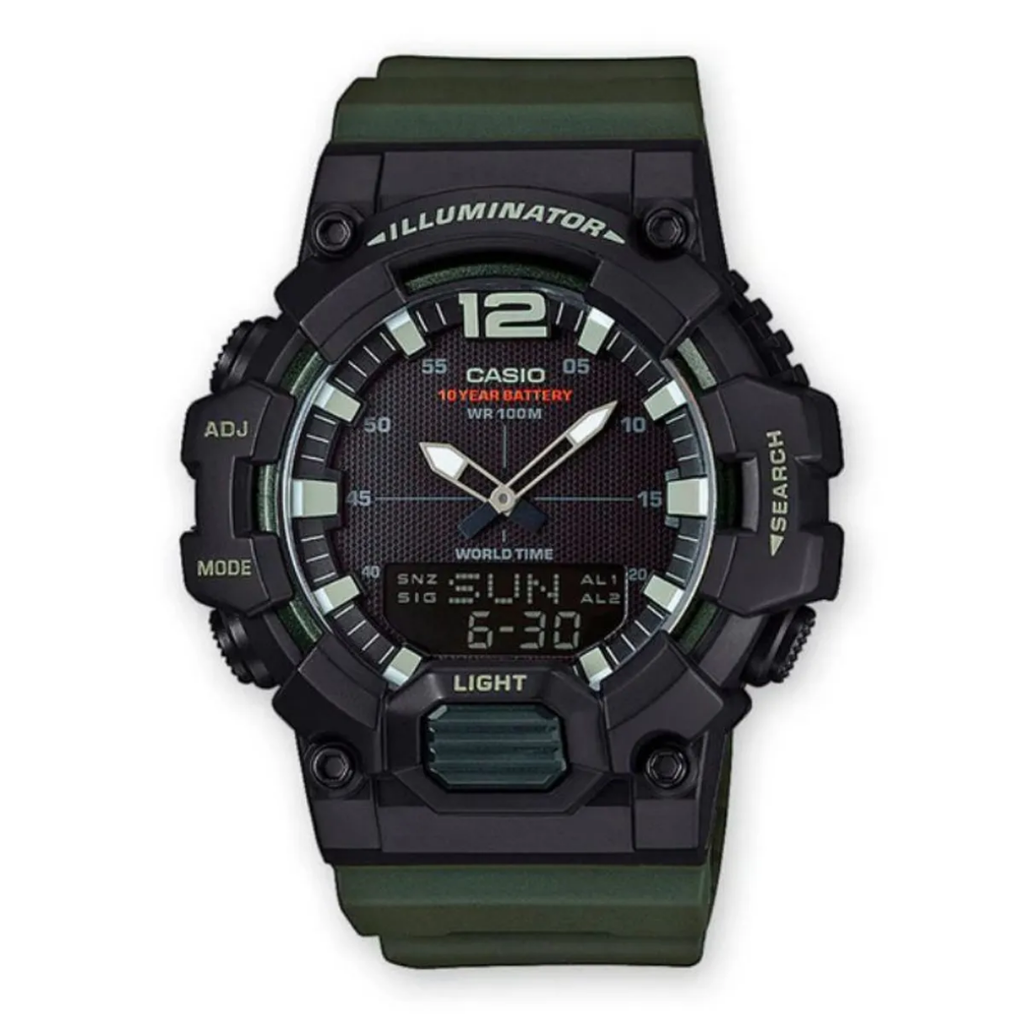 Reloj Casio Análogo Digital Vintage HDC-700-3AVDF Verde 48 mm OP