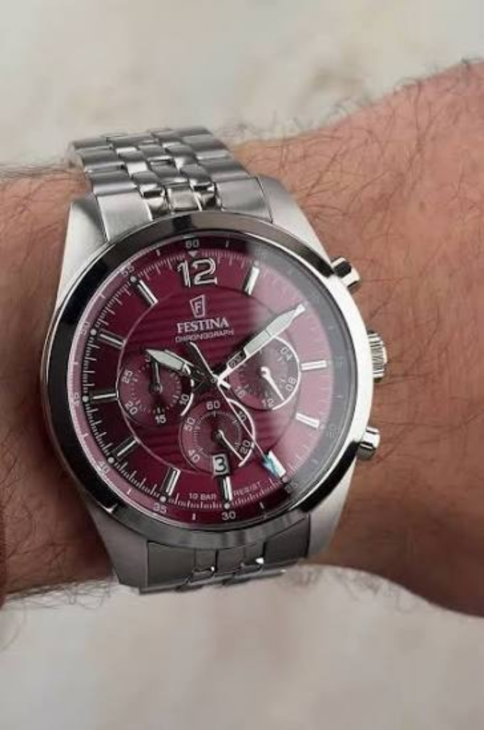 Reloj F20742/6 Festina Rojo Hombre Timeless Chronograph 43MM OP