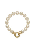 Pulsera Perlas Mallorca Enchapados en Oro de 18k 19cm