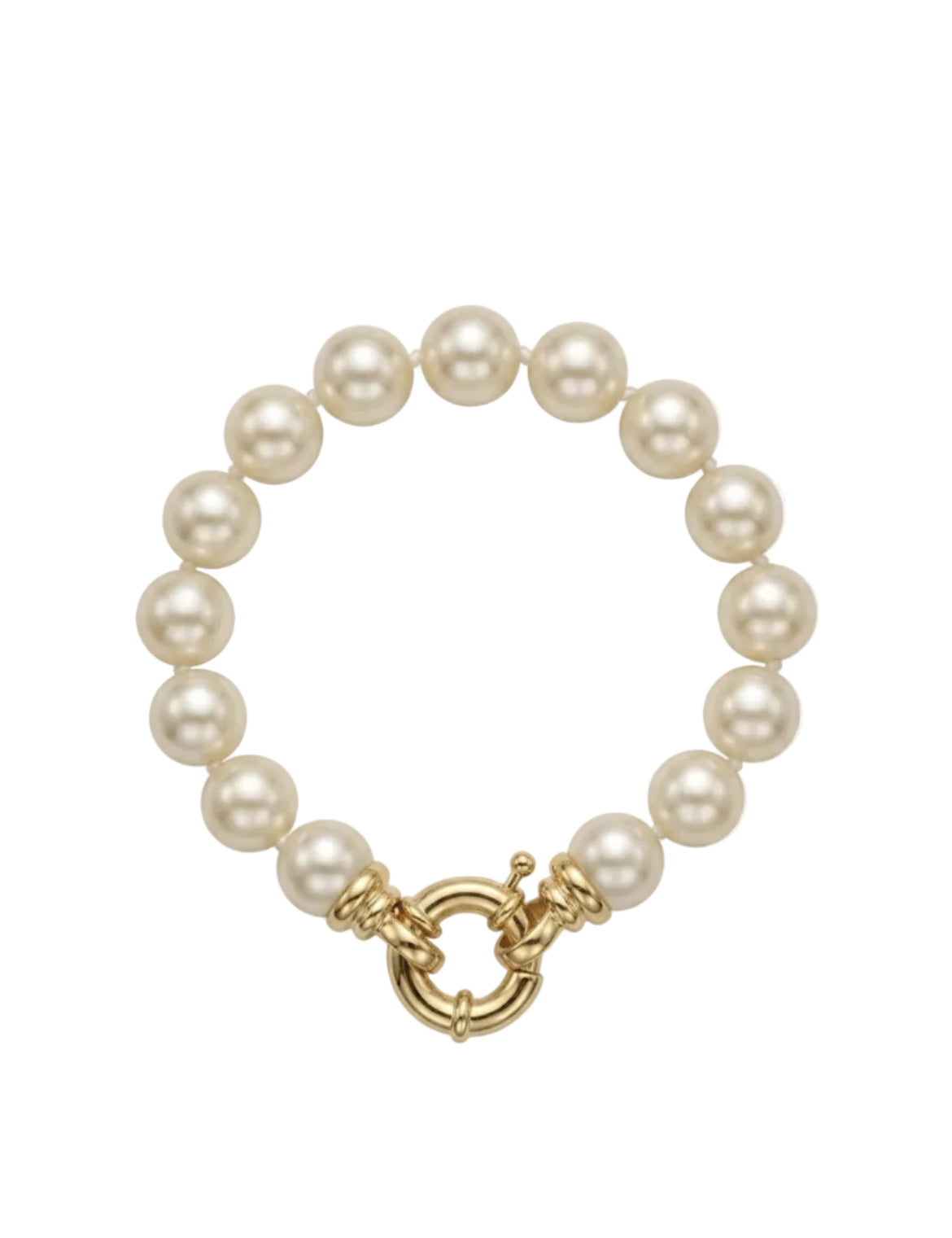 Pulsera Perlas Mallorca Enchapados en Oro de 18k 19cm