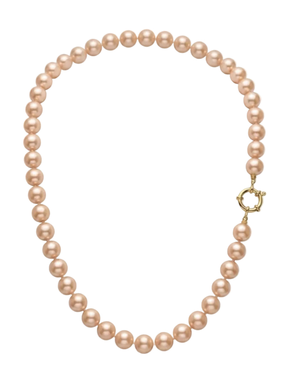Collar Perla Broche Timon Enchapado en Oro de 18k 45cm OP