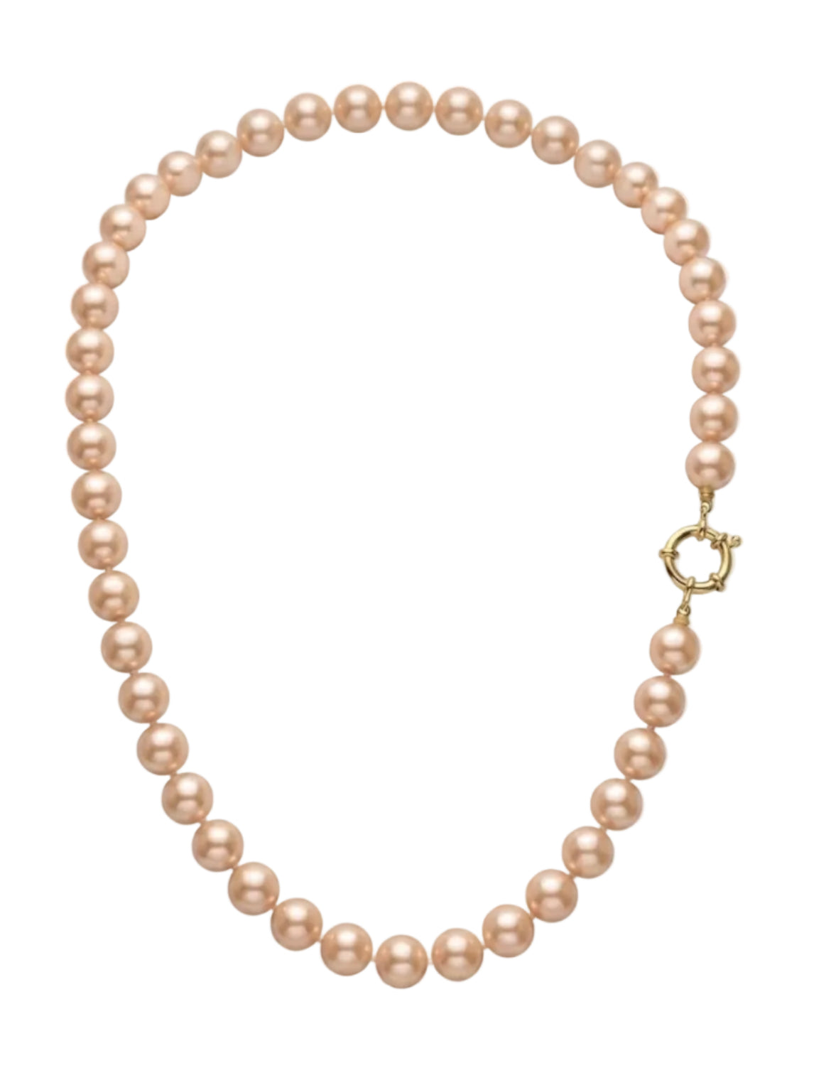 Collar Perla Broche Timon Enchapado en Oro de 18k 45cm OP