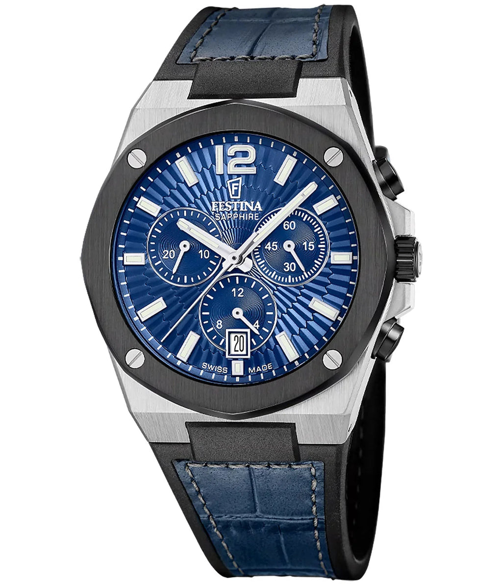 Reloj F22003/2 Festina Swiss Hombre Azul Valley JB