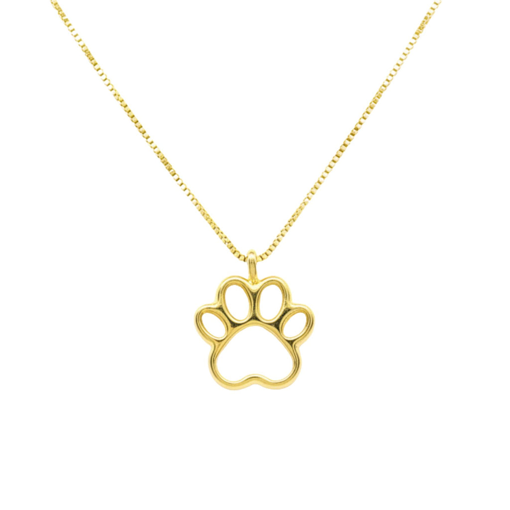 Collar Huella Calada Enchapado en Oro de 18k 45-50cm