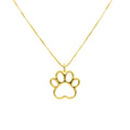 Collar Huella Calada Enchapado en Oro de 18k 45-50cm