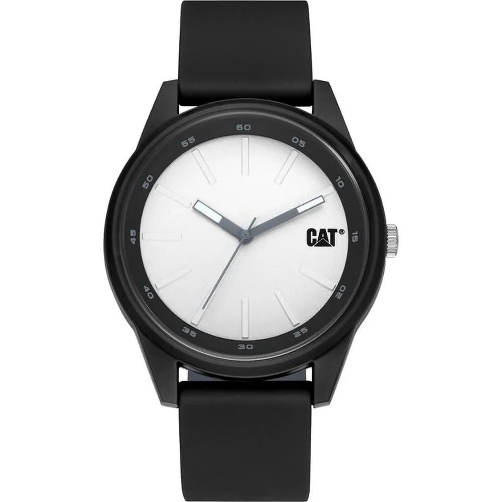 Reloj Cat Insignia LJ.160.21.221 Análogo Negro/Blanco Silicona Hombre OP