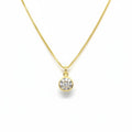 Collar Punto de Luz 6mm Enchapado en Oro 18k 45cm