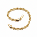 Pulsera Turbillón 22cm x 5mm Enchapada en Oro de 18k