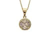 Conjunto Collar + Aros con Circones Enchapada en oro de 18k