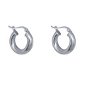 Aros Argollas Lisas Rodinados 20mm Plata 925