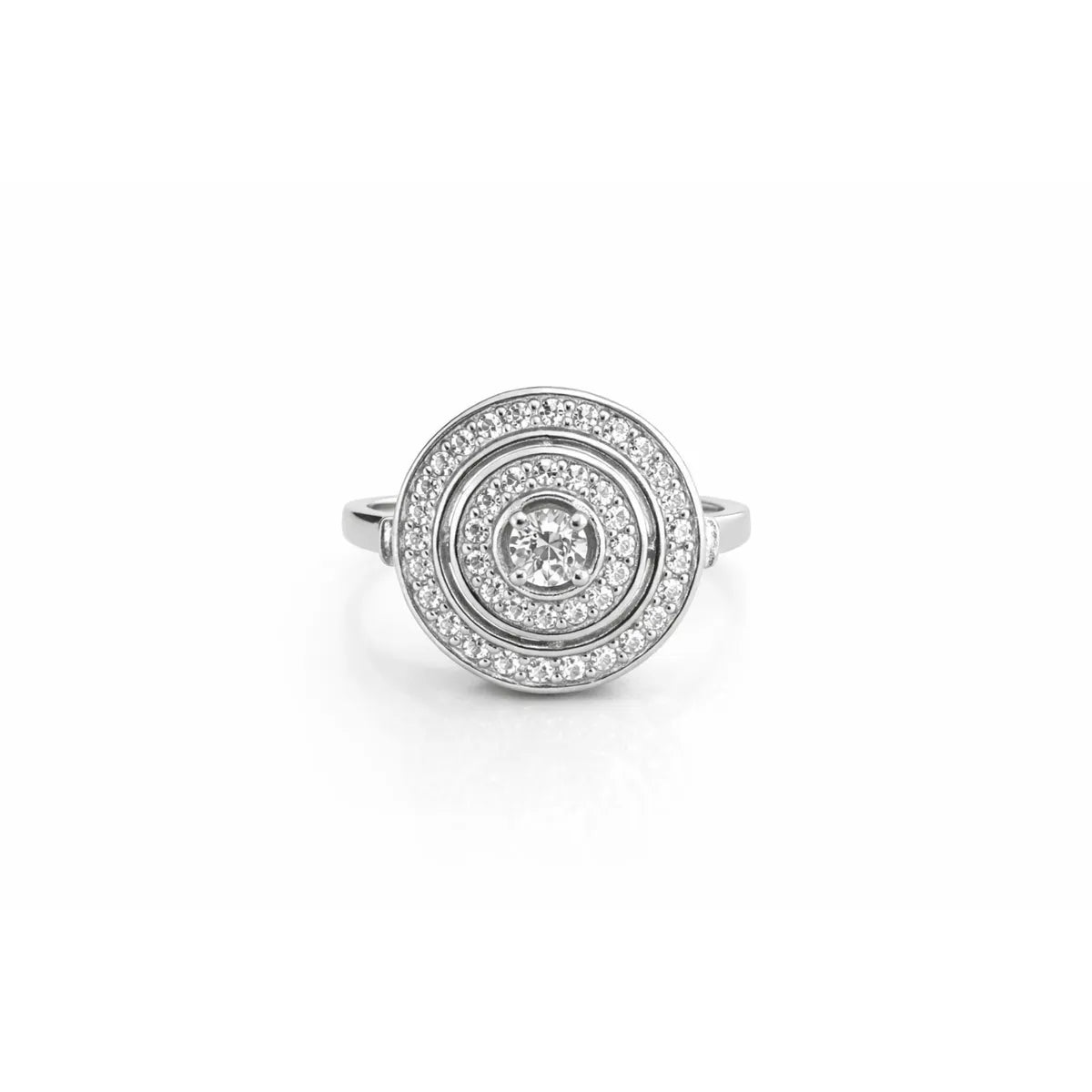 Anillo Circulos Circones Plata 925
