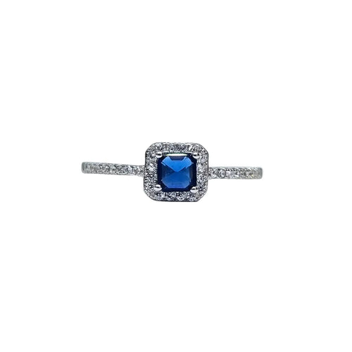 Anillo Cuadrado Cintillo Plata 925