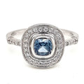 Anillo Agua Marina Plata 925