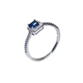 Anillo Cuadrado Cintillo Plata 925