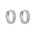 Aros Argolla Triple Riel 14mm Plata 925
