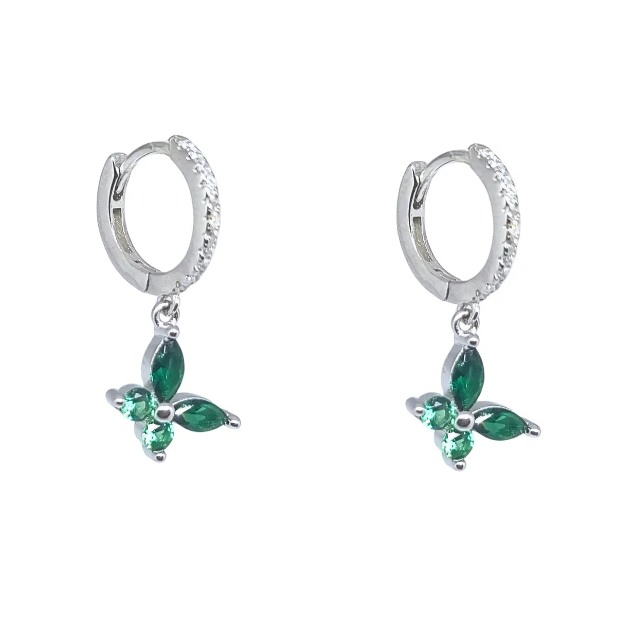 Aros Argollas Cintillo Mariposa Plata 925
