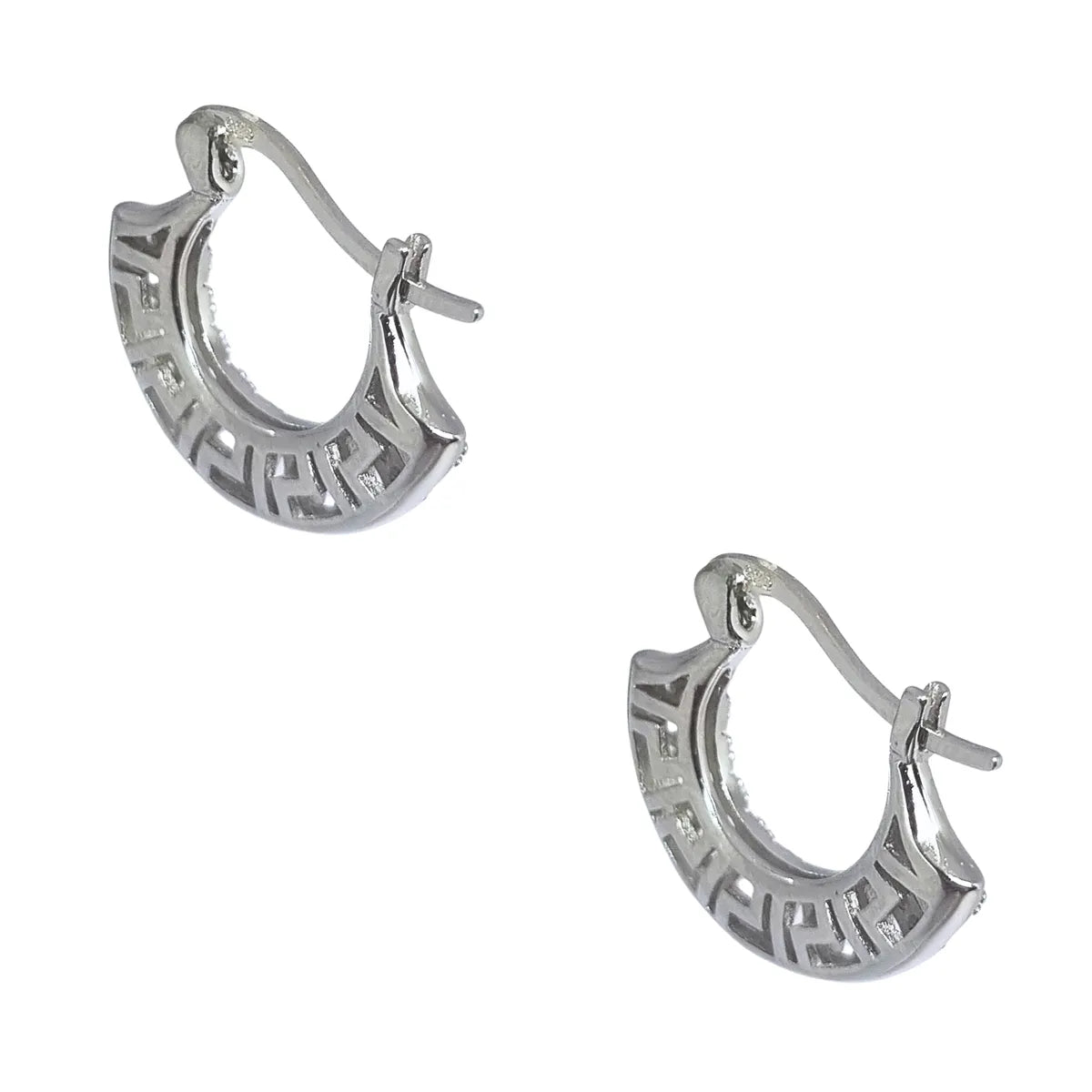 Aros Bote Abanico Circones 18mm Plata 925